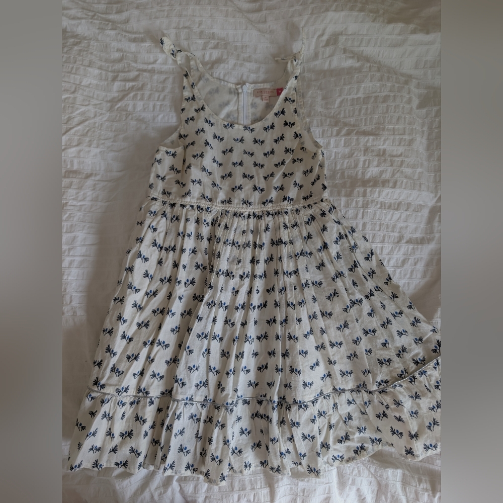 Pink Chicken Black and Gray Smocked Sundress